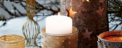 Wooden Candle Holder