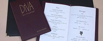 Bar/Restaurant Menus