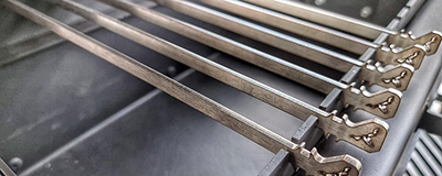 Rotisserie spin rods