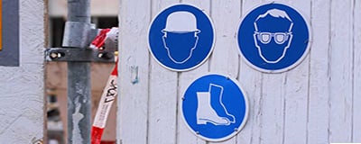 Construction Site Safety Signs Self Adhesive