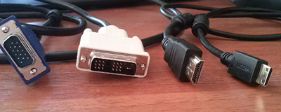HDMI Cables, VGA and PJ45 extension cable