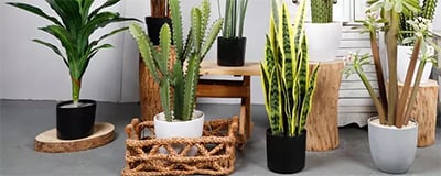 Artificial Flowers in Vases