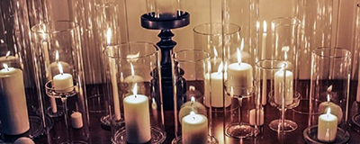 Glass Candle Holder