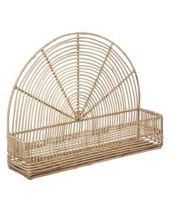 Wall shelf, S, Wonder, rattan, beige, 36x9xH28 cm