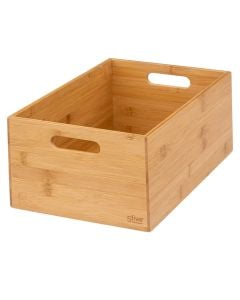 Boxes, rectangular, bamboo, bamboo/natural, L-36x24xH15cm
