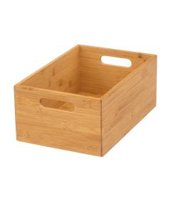Boxes, rectangular, bamboo, bamboo/natural, M-31x22xH13 cm