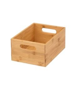 Boxes, rectangular, bamboo, bamboo/natural, S- 24x17.5xH15 cm
