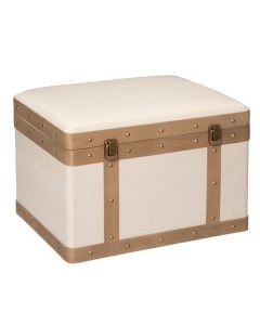 Organizer box, Norah, L, mdf, brown/beige, 50.5x37xH35 cm