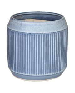 Flower pot, ceramic, blue, 23x23x22.5 cm
