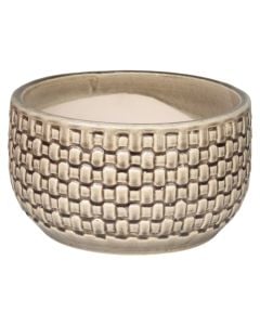 Flower pot, ceramic, brown, 28x28x14.5 cm
