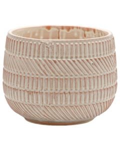 Flower pot, ceramic, terracotta, 36.5x36.5x25.5 cm