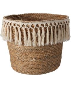 Basket, L, rattan, natural, 34x34xH30 cm