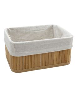 Organization box ''Pampea M'', bamboo material, natural wood color