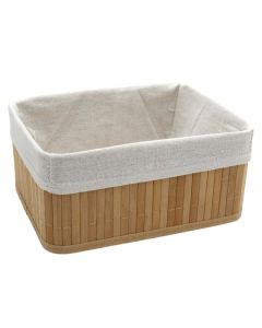 Organization box ''Pampea L'', bamboo material, natural wood color