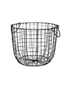 Basket, S, metal, black