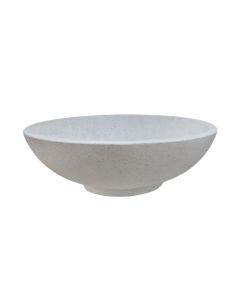 Flower pot, S, concrete, white, 50x50xH15cm