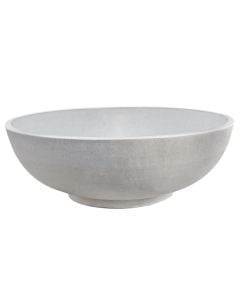 Flower pot, XL, concrete, white, 105x105xH40cm