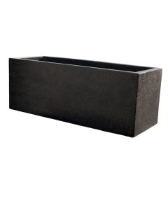 Flower pot, M, concrete, black, 80x30xH30cm