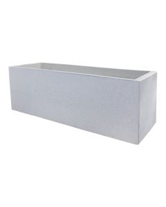 Flower pot, M, concrete, white, 80x30xH30cm