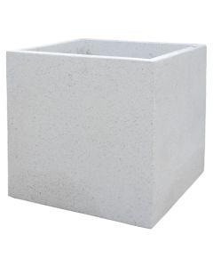 Flower pot, L, concrete, white, 60x60xH60cm