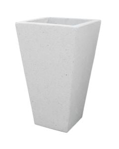 Flower pot, L, concrete, white, 45x45xH81cm