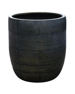 Flower pot, M, acrylic, grey, 45.5x45.5xH51cm