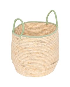 Decorative basket, Wild, L, straw, natural