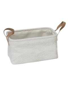Decorative basket, Loe, M, polyester, grey