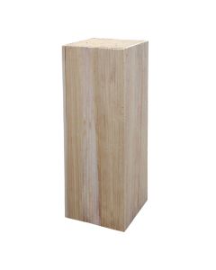 Flower pot holder, M, wooden, natural, 25x25xH70 cm