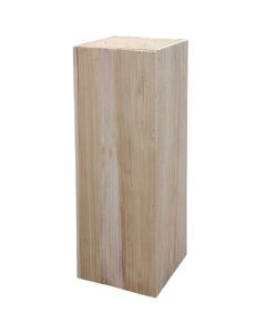 Flower pot holder, L, wooden, natural, 30x30xH80 cm