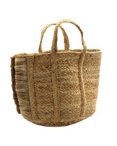 Decorative basket, M, jute, brown