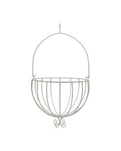 Flower pot holder, S, metal, white
