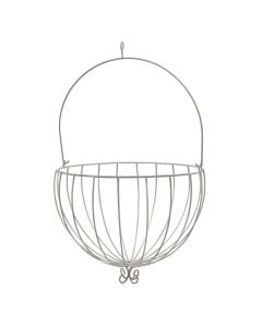 Flower pot holder, M, metal, white