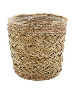 Basket for flowers, S, seagrass, natural