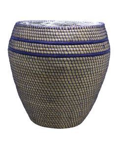 Basket for flowers, M, bamboo, natural