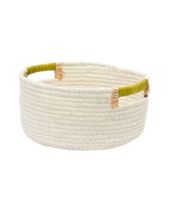 Decorative basket, S, seagrass, white