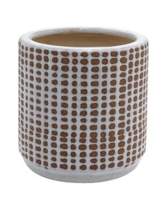 Flower pot, S, ceramic, beige