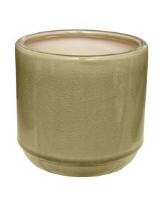 Flower pot, M, ceramic, brown