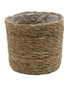 Storage basket, seagrass, brown, L