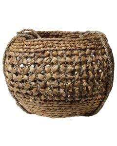 Storage basket, seagrass, brown, H25 x ø35 cm
