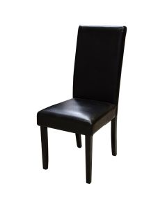 Chair PU cover, black seat 46x62x102cm
