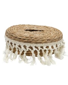 Storage basket, straw, natural, 28×20×H11 cm