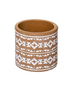 Flower pot, cement/sand, terracotta, Ø7.7 xH7.6 cm