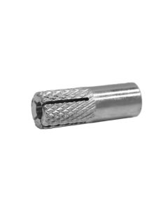 Drop in anchor, white zinc plated steel 8mm