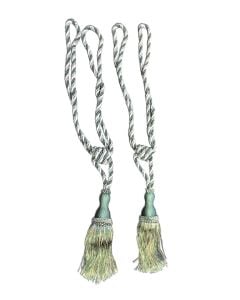 Curtain Tassels  brown+green color