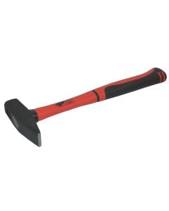 Mechanic hammer, steel, fiber glass handle, 500 gr