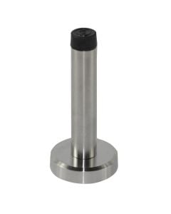Door stoppers with rubber, zinc, gray, 9x4 cm