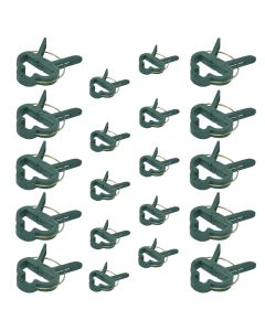 Small clamps for plants and flowers, plastic