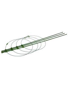 Stick for plants, in circular shape, plasticized metal, 90 cm