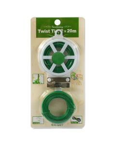 Garden wire, metal/plasticized, 2x40 m